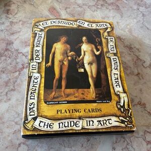 NIB~Vintage Old Stock “The Nude” In Art Playing Cards Made In France